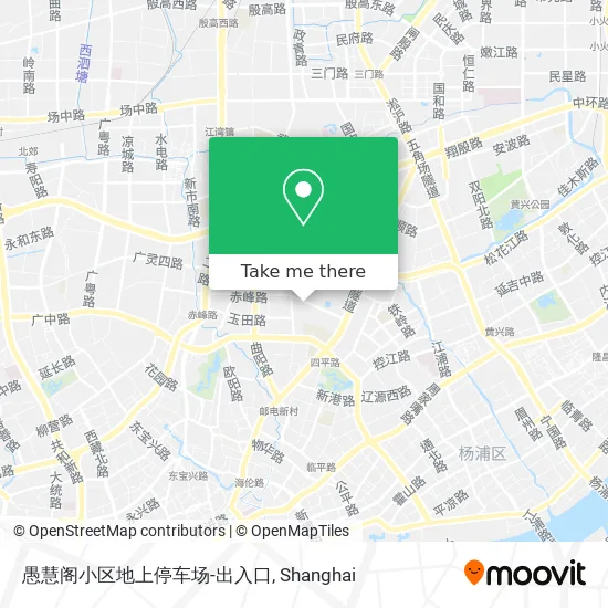 愚慧阁小区地上停车场-出入口 map