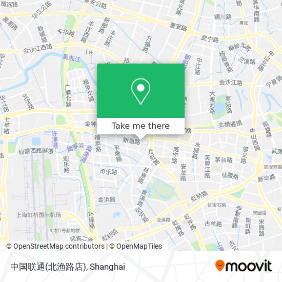 中国联通(北渔路店) map