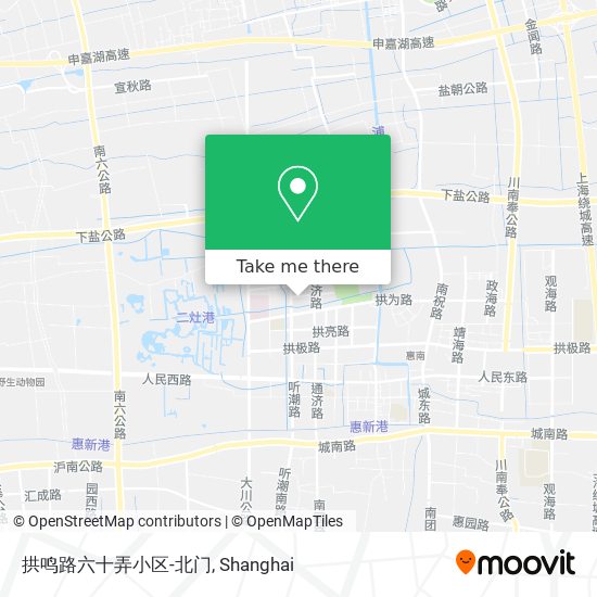 拱鸣路六十弄小区-北门 map