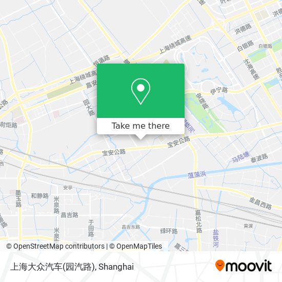 上海大众汽车(园汽路) map