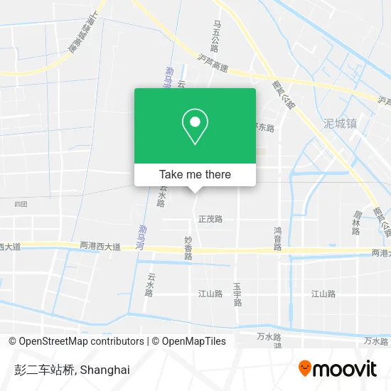 彭二车站桥 map