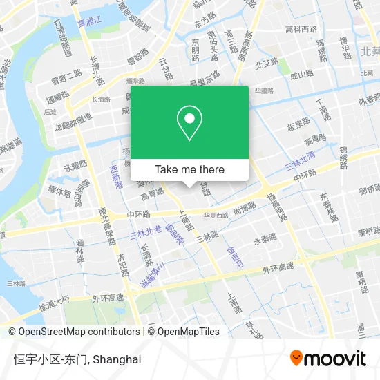 恒宇小区-东门 map