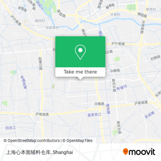 上海心本面辅料仓库 map