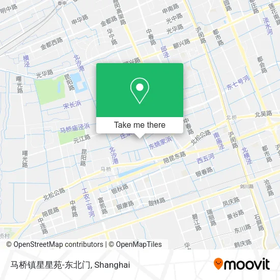 马桥镇星星苑-东北门 map