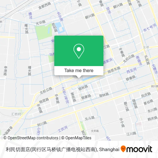 利民切面店(闵行区马桥镇广播电视站西南) map