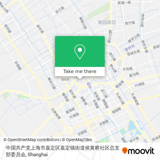 中国共产党上海市嘉定区嘉定镇街道侯黄桥社区总支部委员会 map