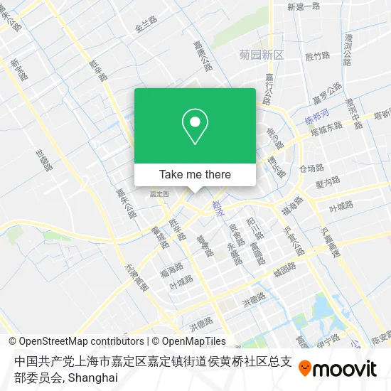 中国共产党上海市嘉定区嘉定镇街道侯黄桥社区总支部委员会 map