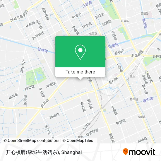 开心棋牌(康城生活馆东) map