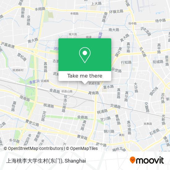 上海桃李大学生村(东门) map