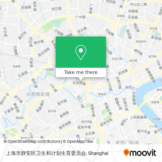 上海市静安区卫生和计划生育委员会 map