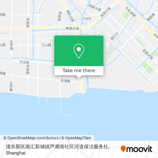 浦东新区南汇新城镇芦潮港社区河道保洁服务社 map