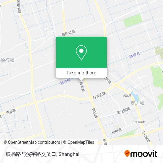 联杨路与溪宇路交叉口 map