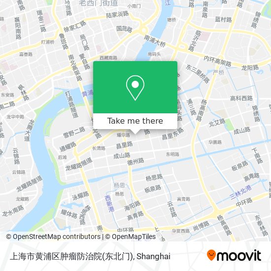 上海市黄浦区肿瘤防治院(东北门) map