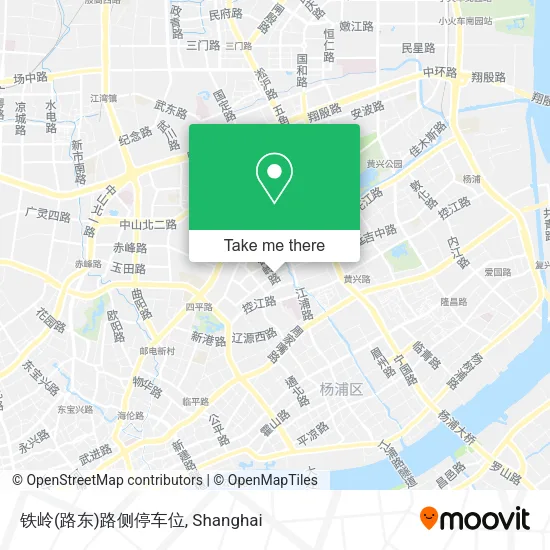 铁岭(路东)路侧停车位 map