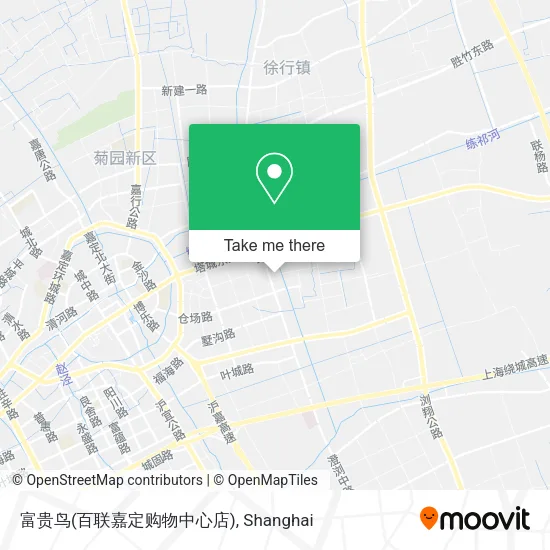 富贵鸟(百联嘉定购物中心店) map