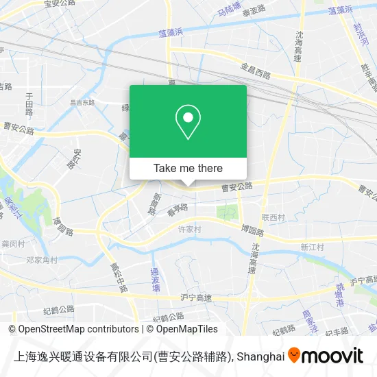 上海逸兴暖通设备有限公司(曹安公路辅路) map