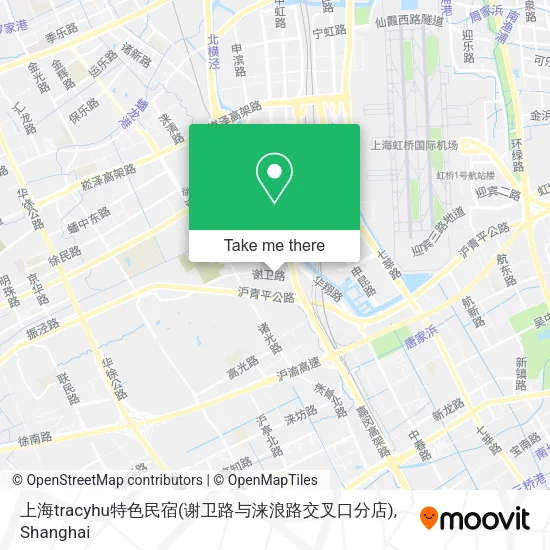 上海tracyhu特色民宿(谢卫路与涞浪路交叉口分店) map