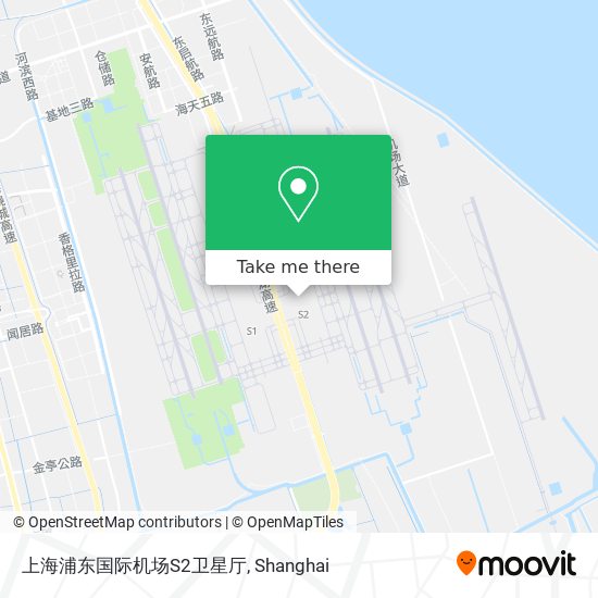 上海浦东国际机场S2卫星厅 map