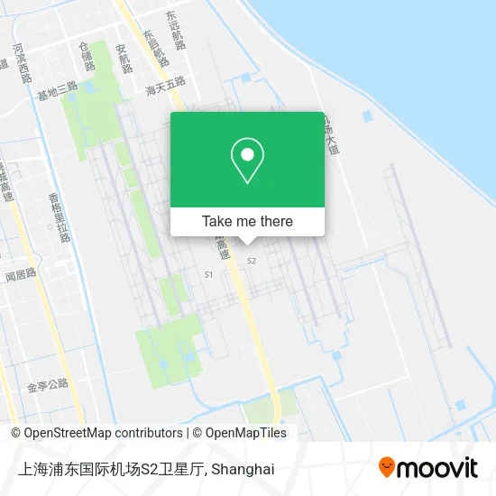 上海浦东国际机场S2卫星厅 map