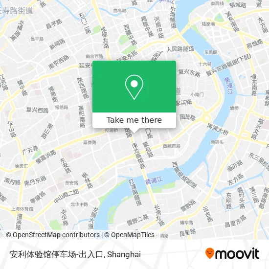 安利体验馆停车场-出入口 map