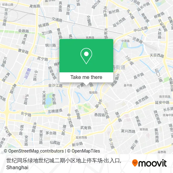 世纪同乐绿地世纪城二期小区地上停车场-出入口 map