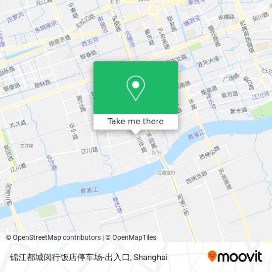锦江都城闵行饭店停车场-出入口 map