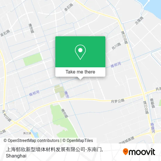 上海郁欣新型墙体材料发展有限公司-东南门 map