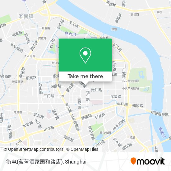 街电(蓝蓝酒家国和路店) map