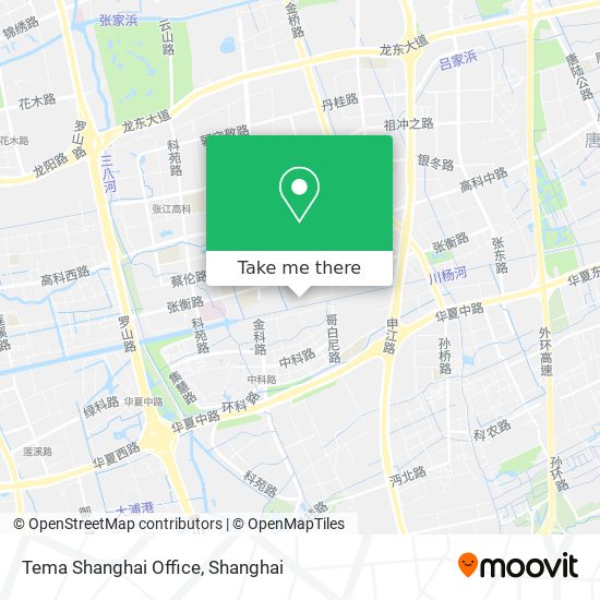 Tema Shanghai Office map