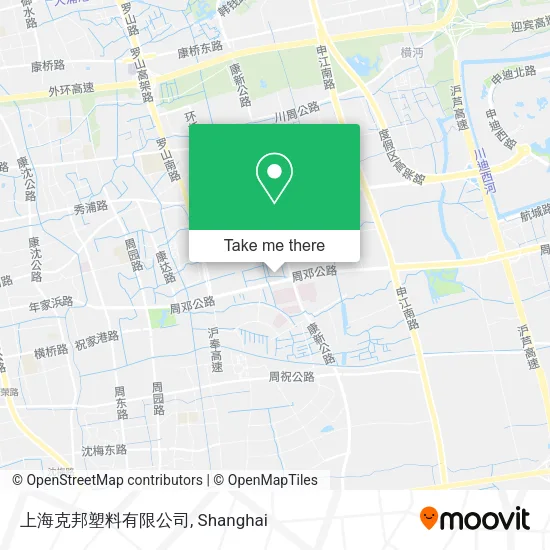 上海克邦塑料有限公司 map