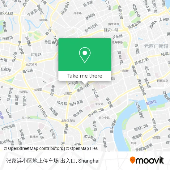 张家浜小区地上停车场-出入口 map