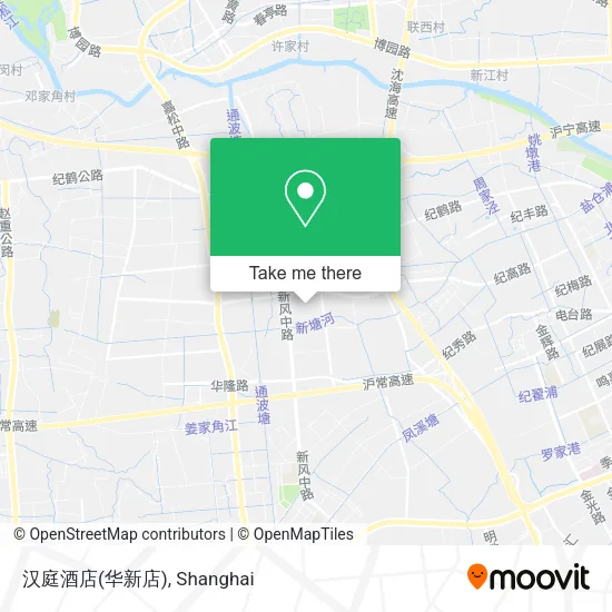 汉庭酒店(华新店) map