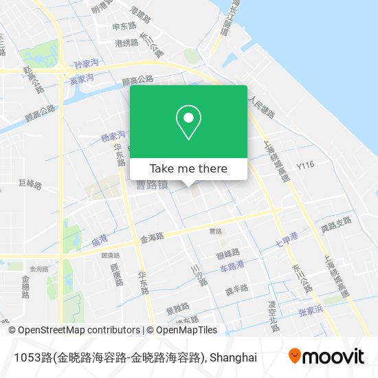 1053路(金晓路海容路-金晓路海容路) map