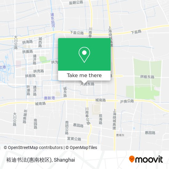 裕迪书法(惠南校区) map