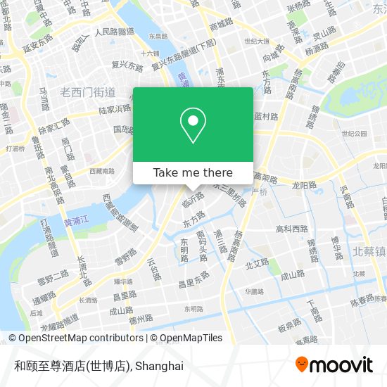 和颐至尊酒店(世博店) map