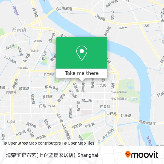 海荣窗帘布艺(上企蓝晨家居店) map