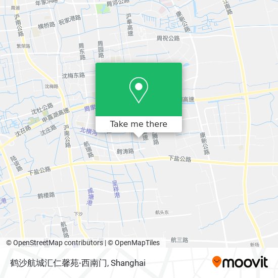 鹤沙航城汇仁馨苑-西南门 map
