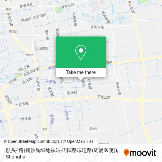 航头4路(鹤沙航城地铁站-周园路瑞建路(周浦医院)) map