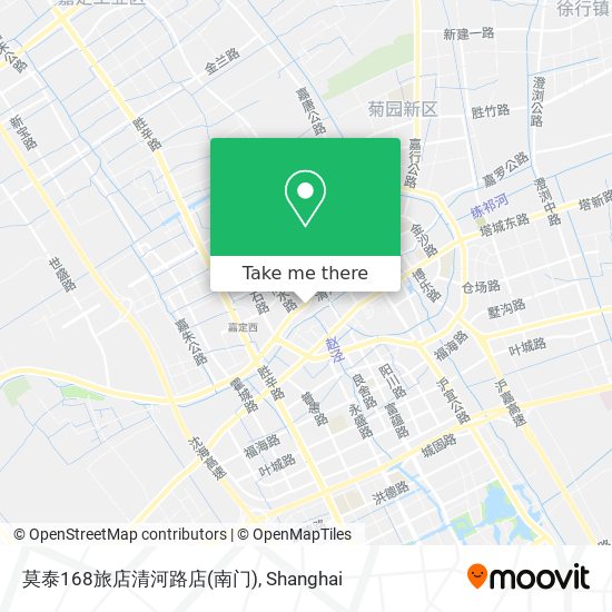 莫泰168旅店清河路店(南门) map