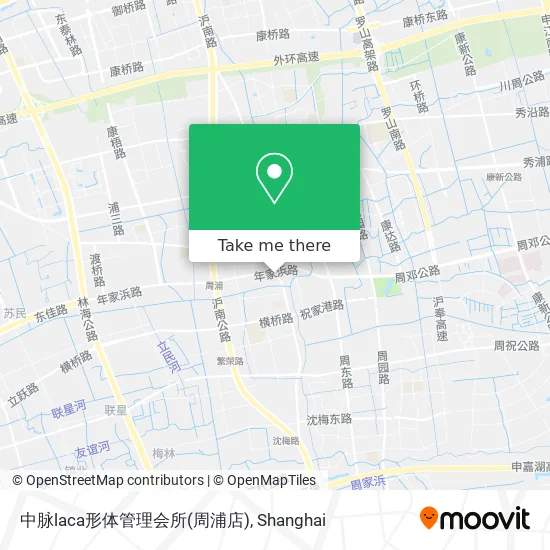 中脉laca形体管理会所(周浦店) map