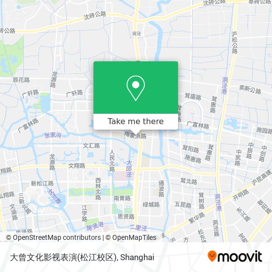 大曾文化影视表演(松江校区) map
