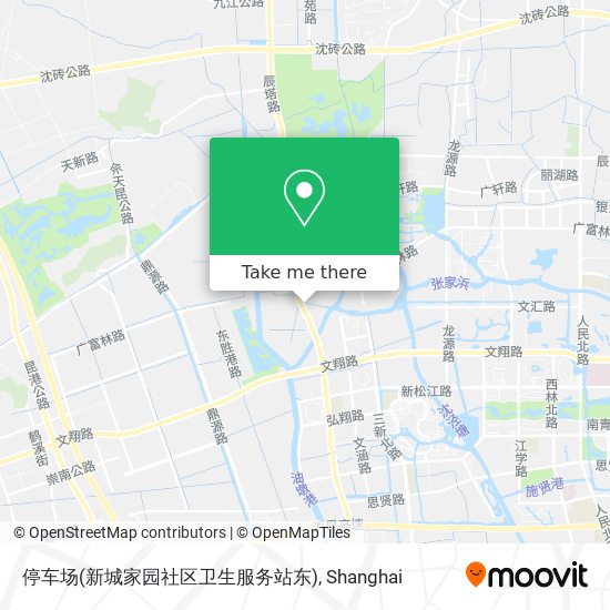 停车场(新城家园社区卫生服务站东) map