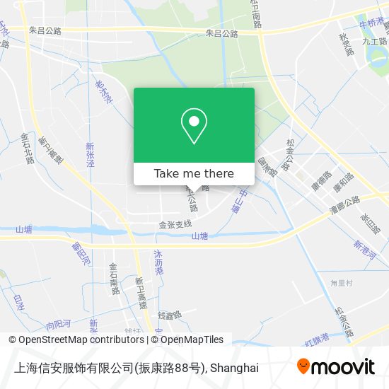 上海信安服饰有限公司(振康路88号) map
