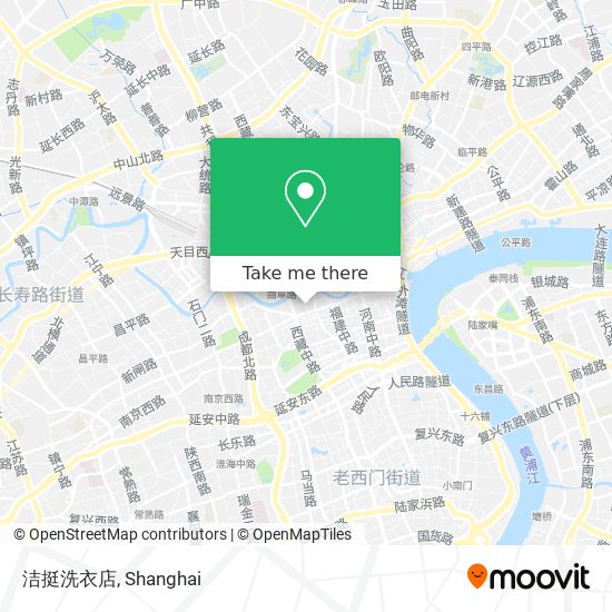 洁挺洗衣店 map