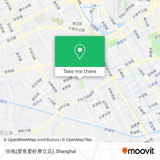 街电(爱鱼爱虾摩立店) map