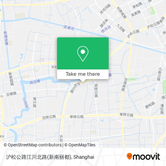 沪松公路江川北路(新南丽都) map