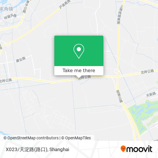 X023/天淀路(路口) map