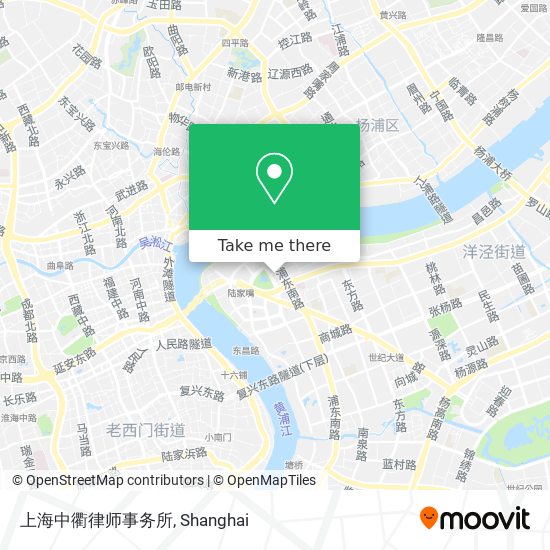 上海中衢律师事务所 map