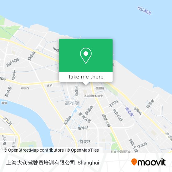 上海大众驾驶员培训有限公司 map