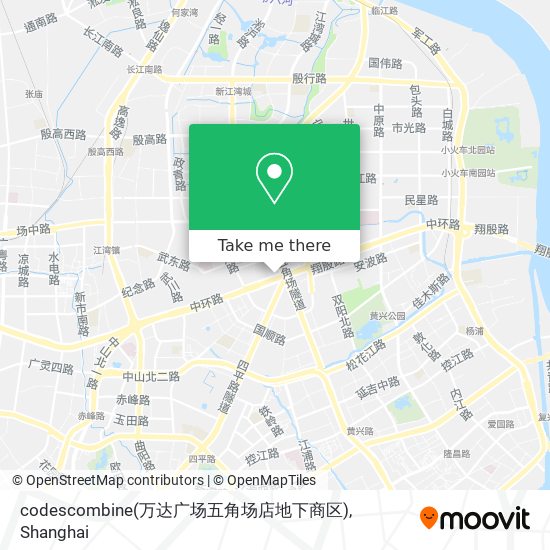 codescombine(万达广场五角场店地下商区) map